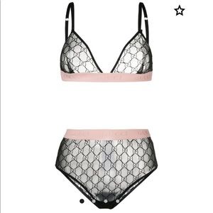 Gucci embroidered lingerie